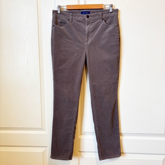 Talbots High Waist Straight Leg Corduroy Pants Size 10 Petite - Picture 2 of 7